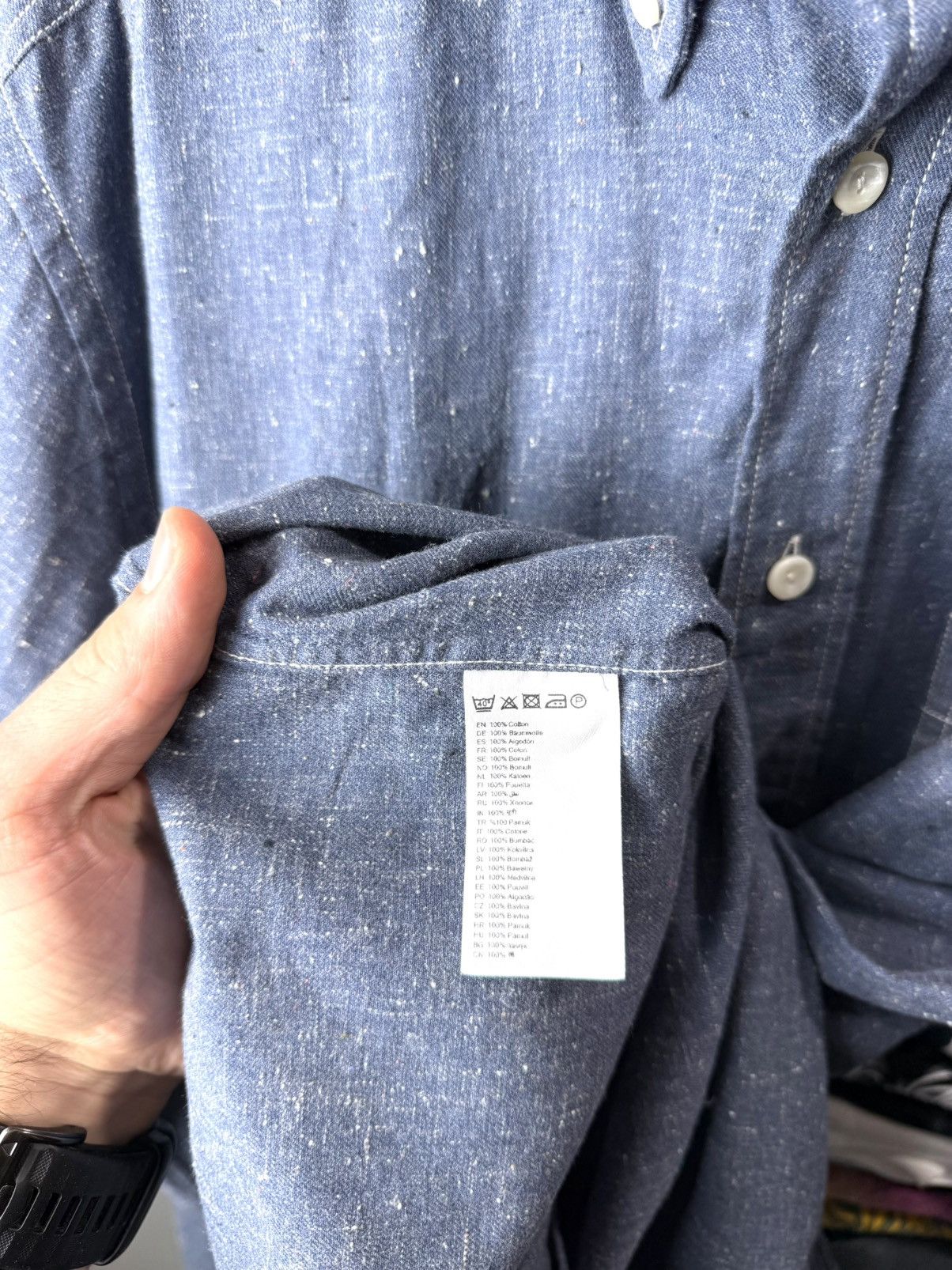 Eton Vintage French Style Eton Twill Overshot Shirt Size US M / EU 48-50 / 2 - 4 Thumbnail