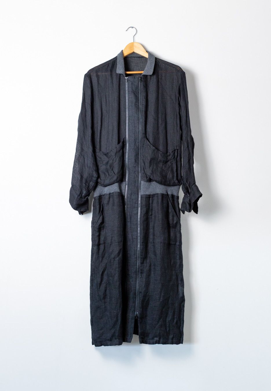 Yohji Yamamoto SS18 MAINLINE LINEN COAT Size US L / EU 52-54 / 3 - 1 Thumbnail