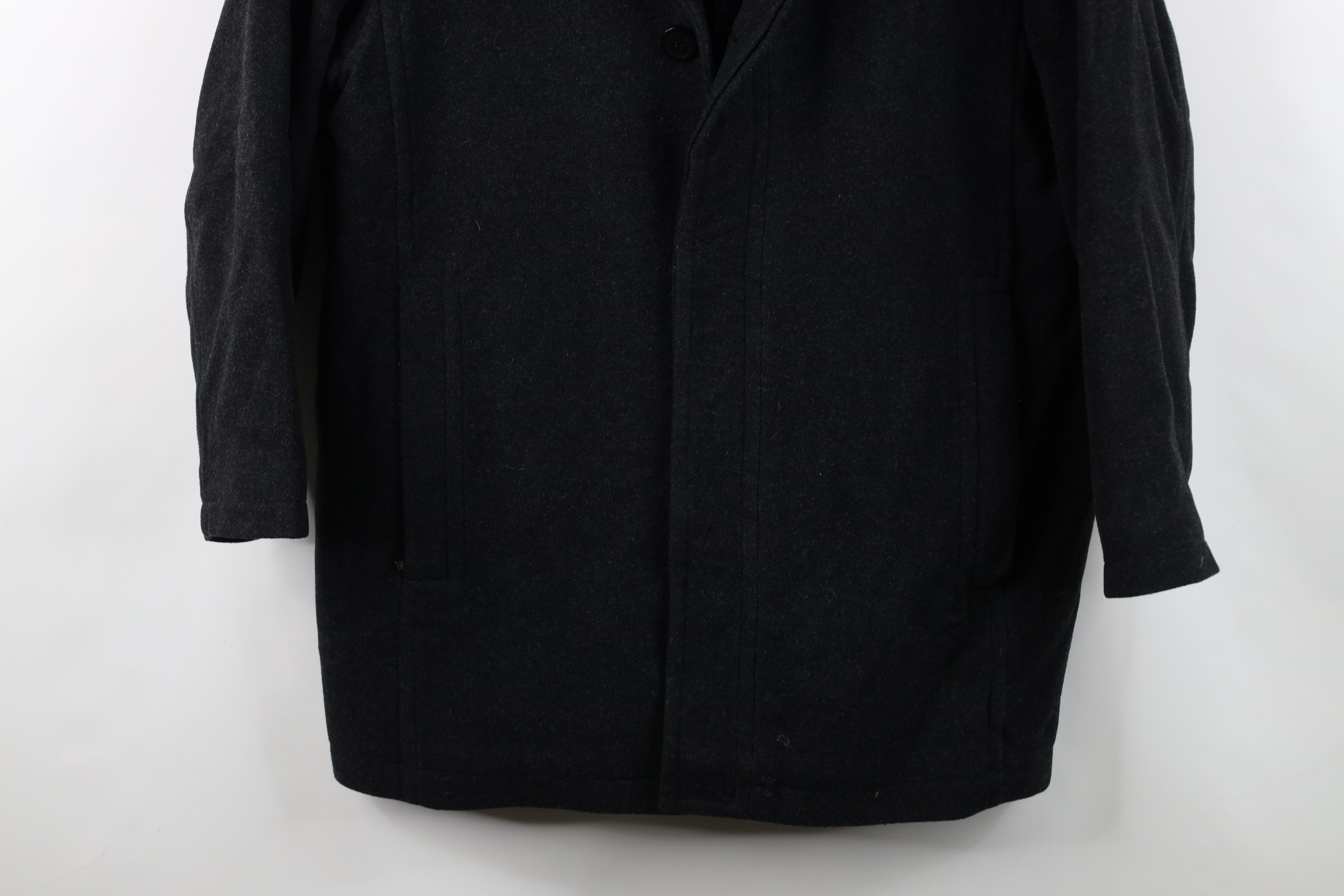 Vintage Marc New York Andrew Marc Blend Car Coat Jacket Charcoal Size US L / EU 52-54 / 3 - 3 Thumbnail
