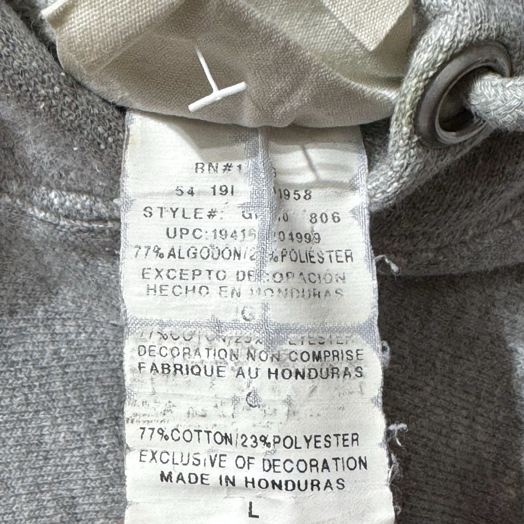 Champion Champion Hoodie Mens Large Reverse Weave Athletic Streetwear Skater Pullover Hooded Pockets Logo Embroidered Gray 77% Cotton 23% Polyester Size US L / EU 52-54 / 3 - 5 Thumbnail