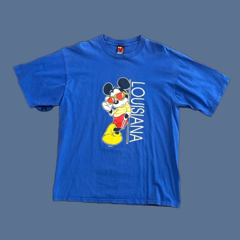 Mickey Unlimited VINTAGE Mickey Unlimited Mickey Mouse T-Shirt XL Men Blue 90s Cartoon Disney Short Sleeve United States Size US XL / EU 56 / 4 - 1 Thumbnail