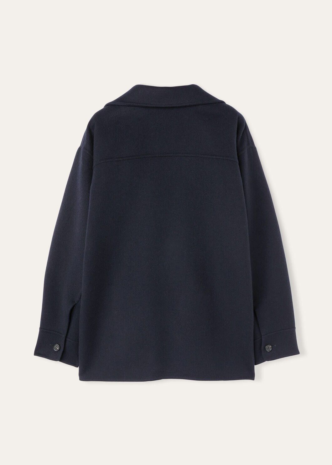 Loro Piana o1w1db10825 FAO6473 Jillian Overshirt in Navy Size S / US 4 / IT 40 - 2 Thumbnail