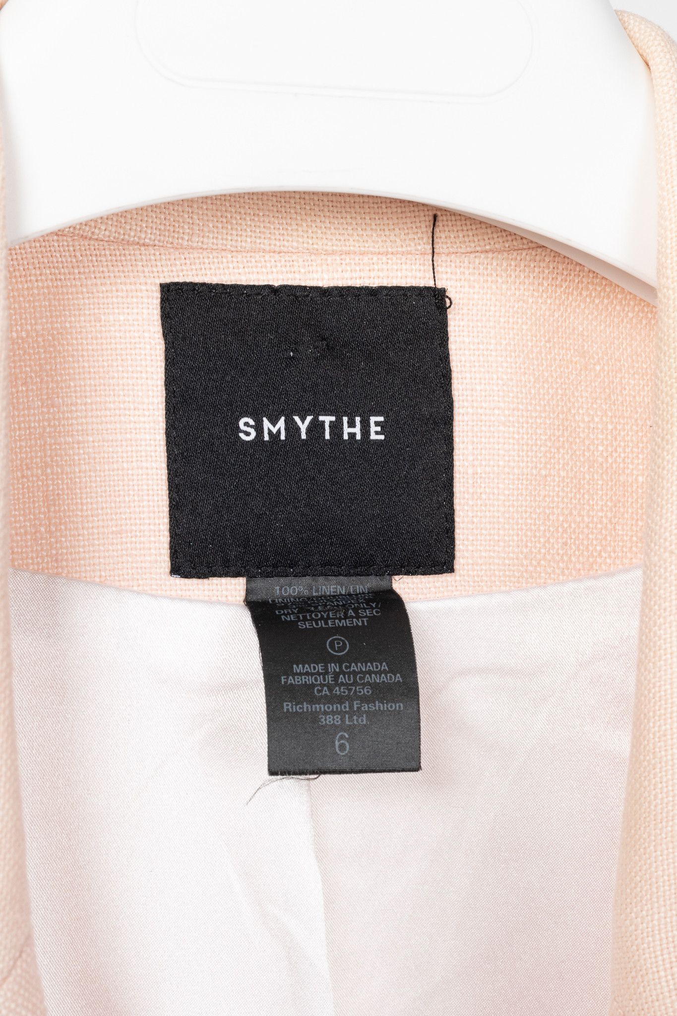 SMYTHE Smythe Classic Duchess Linen Single-Breasted Blazer Size M / US 6-8 / IT 42-44 - 4 Thumbnail