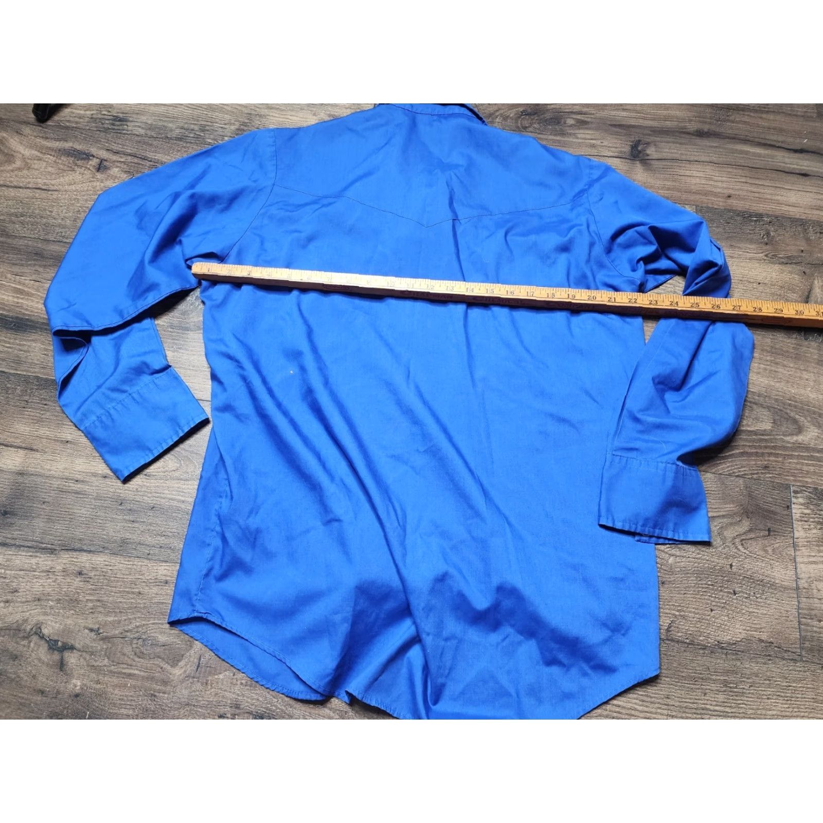 Vintage VINTAGE Malco Modes San Francisco Blue Western Pearl Snap Shirt Mens XL Button-Up Western Shirt Size US XL / EU 56 / 4 - 4 Thumbnail