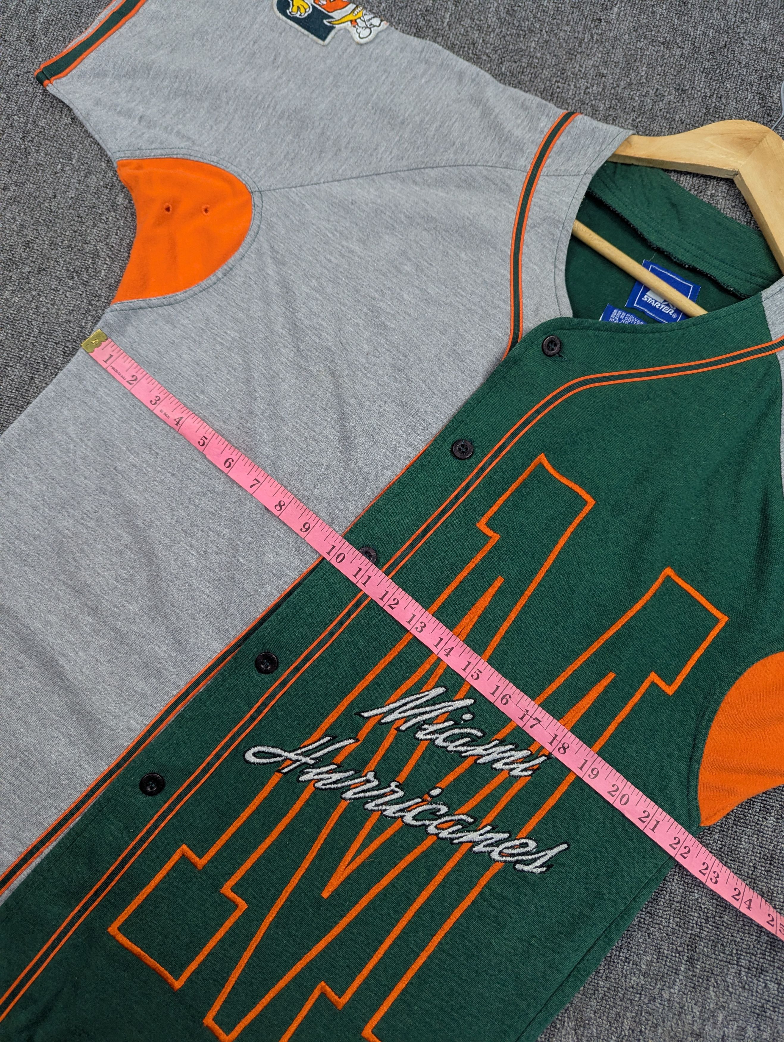 Starter Vintage Starter Miami Hurricanes Baseball Jersey Size US M / EU 48-50 / 2 - 11 Thumbnail