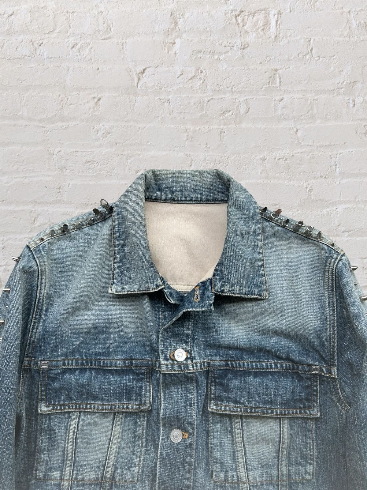 Givenchy GIVENCHY Studded Denim Jacket by Matthew M. Williams S Size US S / EU 44-46 / 1 - 6 Thumbnail