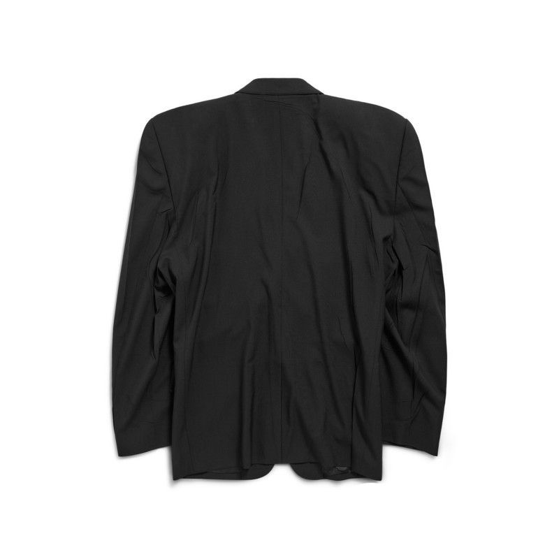 Balenciaga o1mt1gz0225 Cut Away Boxy Jacket in Black Size XS / US 0-2 / IT 36-38 - 2 Thumbnail