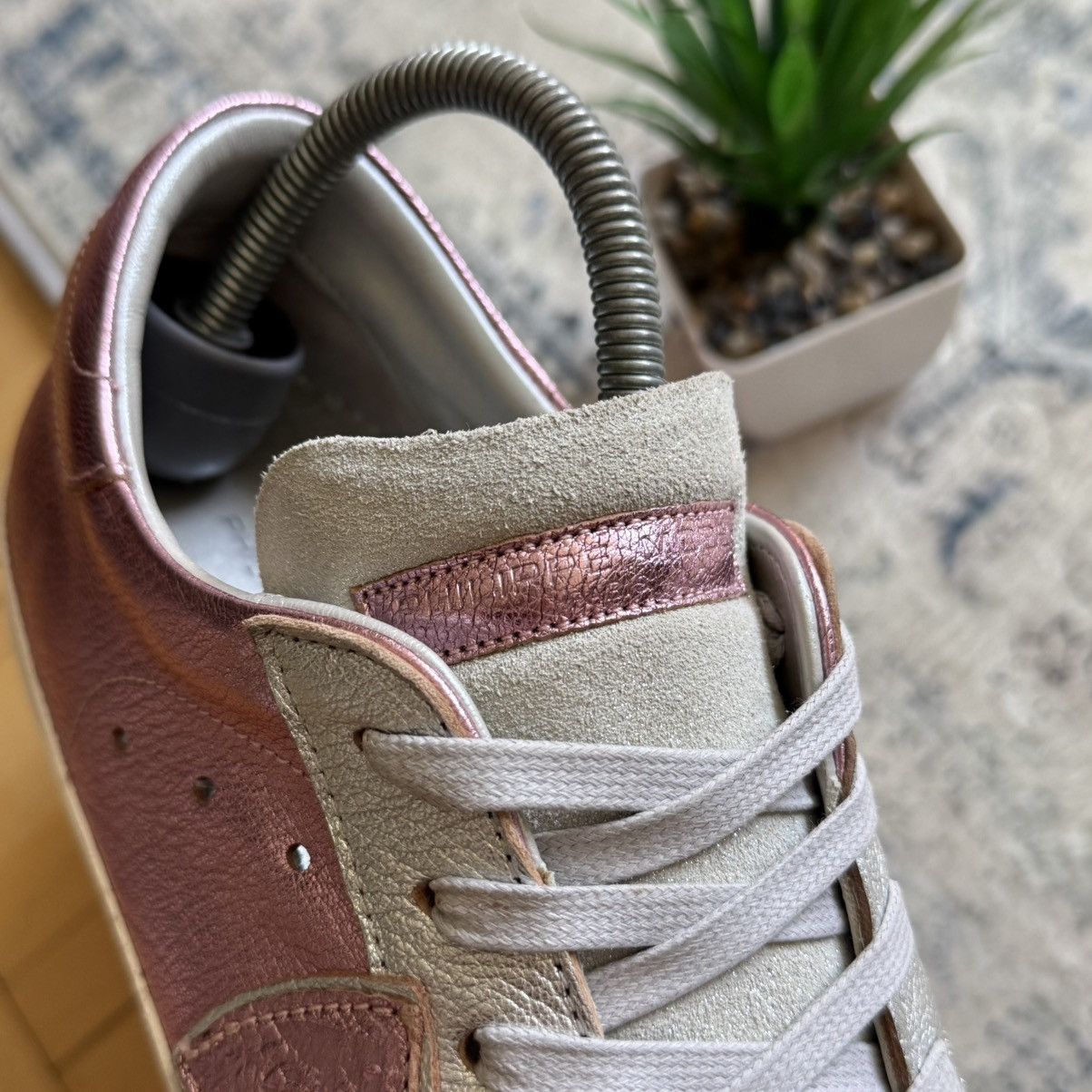 Philippe Model 📌 Philippe Model Pink Tennis Low Top Leather Sneakers 39 Size US 9 / IT 39 - 13 Thumbnail