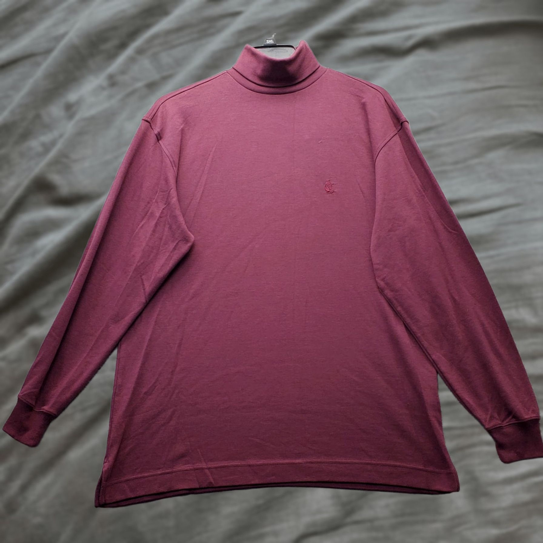 Nautica Nautica Shirt Mens M Burgundy Embroidered Logo Turtle Neck Pullover Size US M / EU 48-50 / 2 - 1 Thumbnail