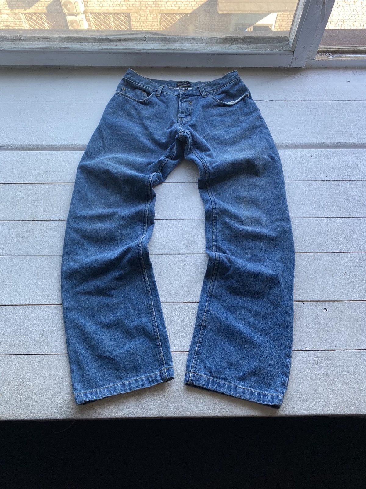 🔥Spirit Motors Racing Cars Bikers Vntg Blue Denim Jeans