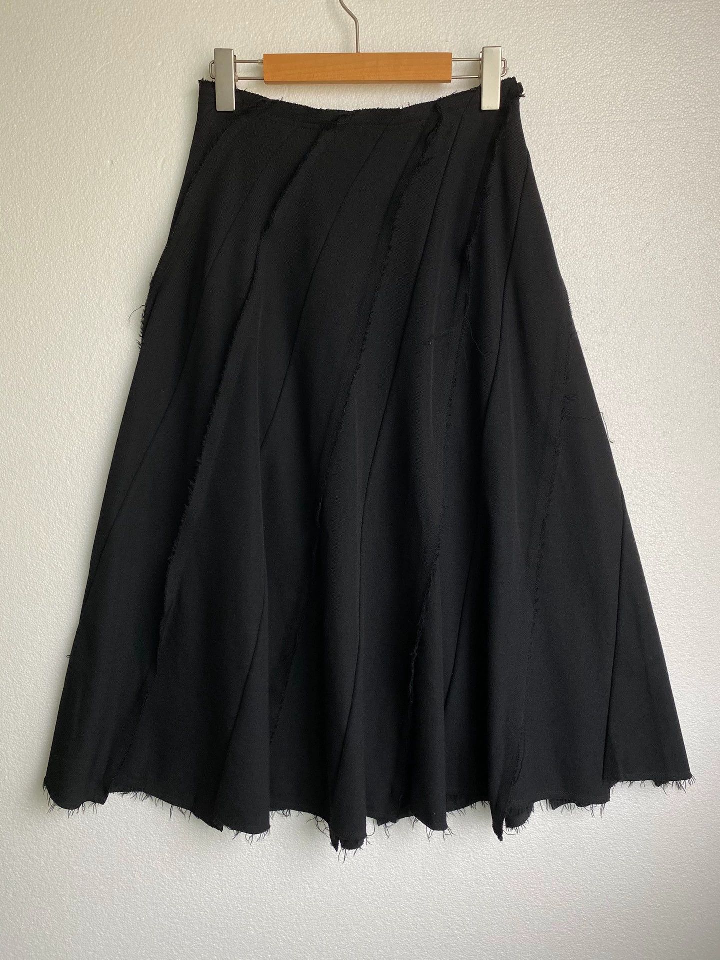 COMME des GARCONS Wool Midi Skirt Vintage