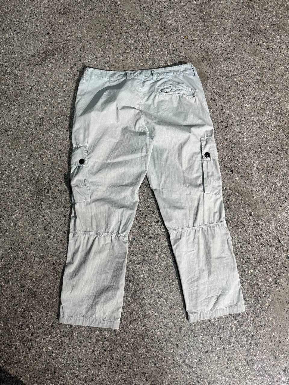 Stone Island Stone Island Garment Dyed Light Blue Cargo Pants Size US 33 - 2 Thumbnail