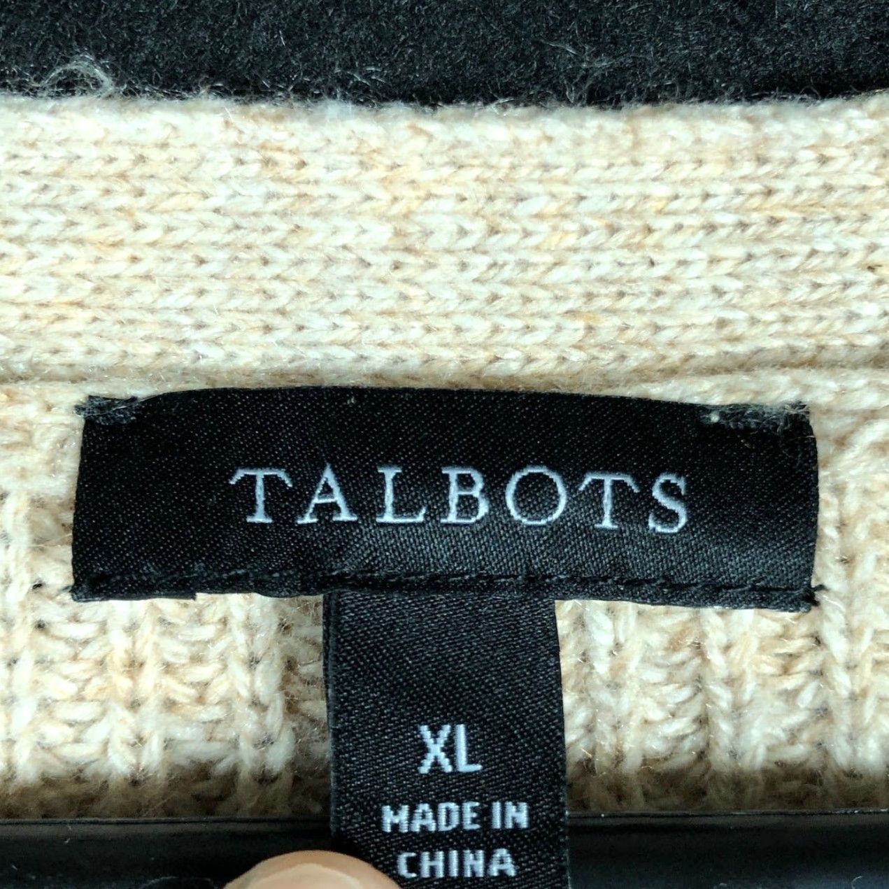 Talbots Talbots Sweater Tan Pullover V-Neck Long Sleeve Cotton Nylon Blend XL Womens Regular Size Pullover knit Casual Workwear 80s? Size XL / US 12-14 / IT 48-50 - 6 Thumbnail