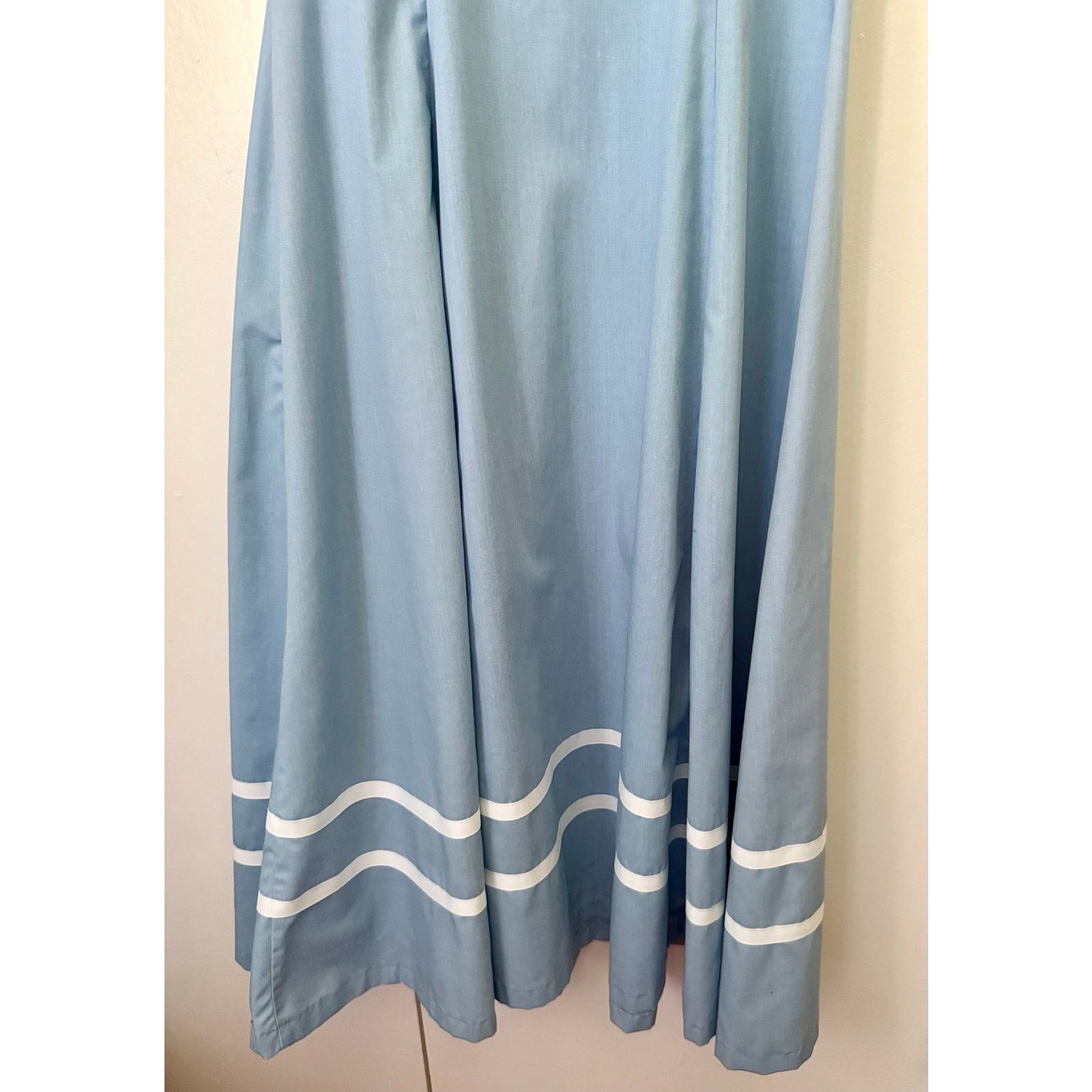 Vintage Vintage Blue Empire Waist Puff Sleeve Prairie Dress X-Small Size XS / US 0-2 / IT 36-38 - 4 Thumbnail