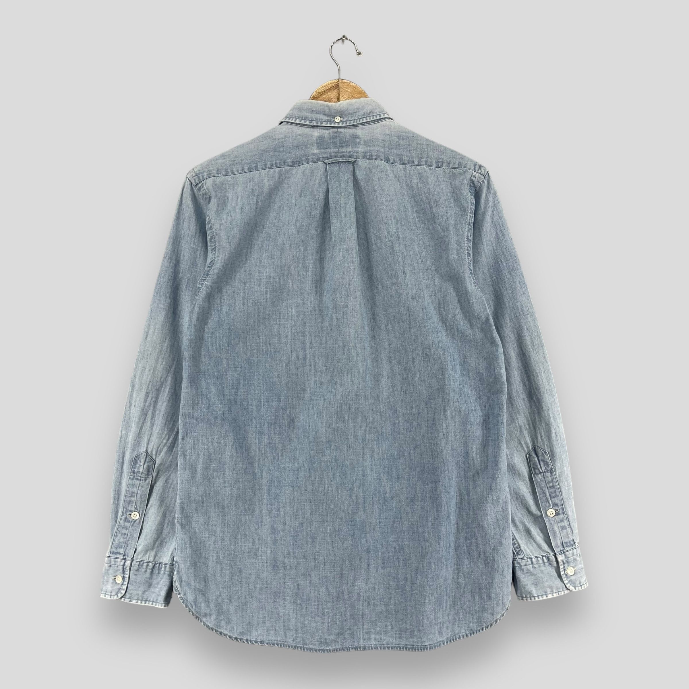 Polo Ralph Lauren × Vintage Vintage POLO RALPH LAUREN Button Up Denim Worker Shirt Size US M / EU 48-50 / 2 - 9 Thumbnail