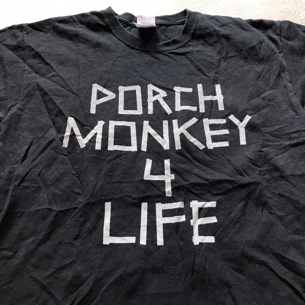 Vintage Vintage Y2K Graphic Tee Porch Monkey Slogan Streetwear M Size US M / EU 48-50 / 2 - 3 Thumbnail