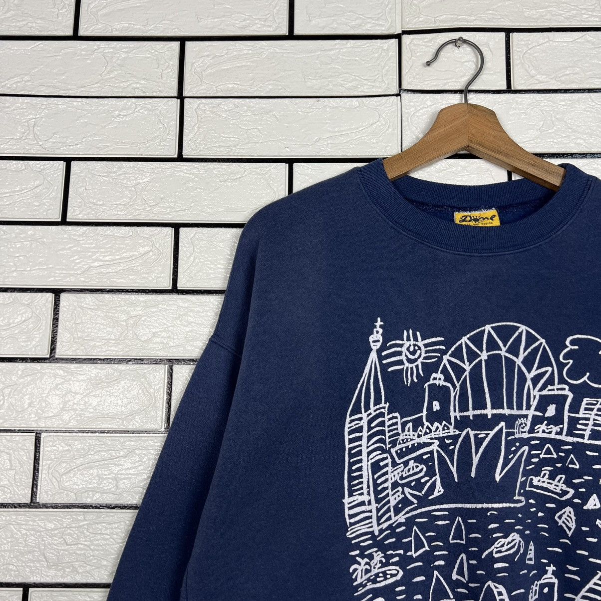 Vintage 90's KEN DONE Art Sydney Crewneck Sweatshirt #4022-C183 Size US S / EU 44-46 / 1 - 5 Thumbnail