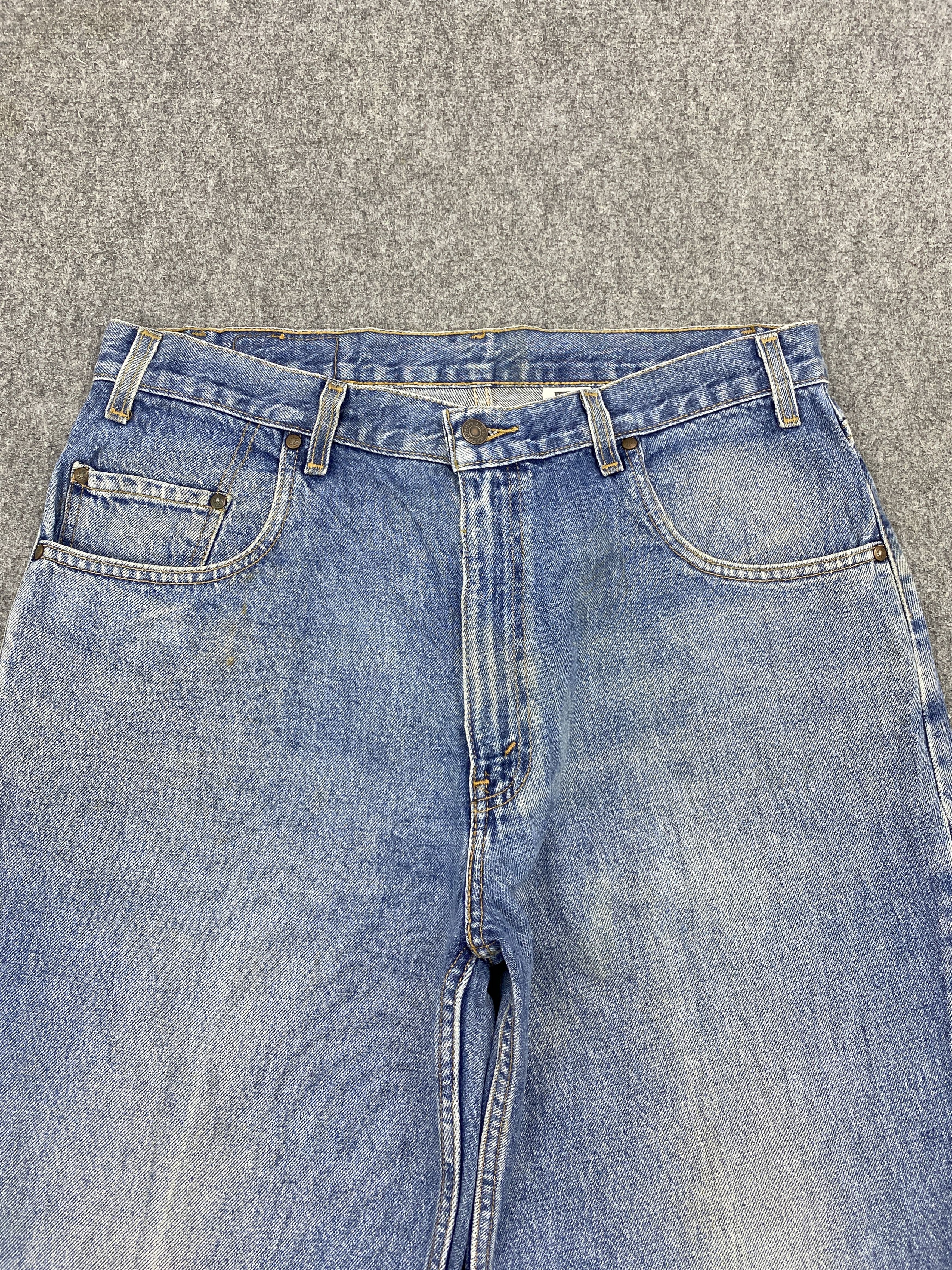 Levi's Vintage 90s Levi's 545 Faded Blue Jeans DP2657 Size US 33 - 2 Thumbnail
