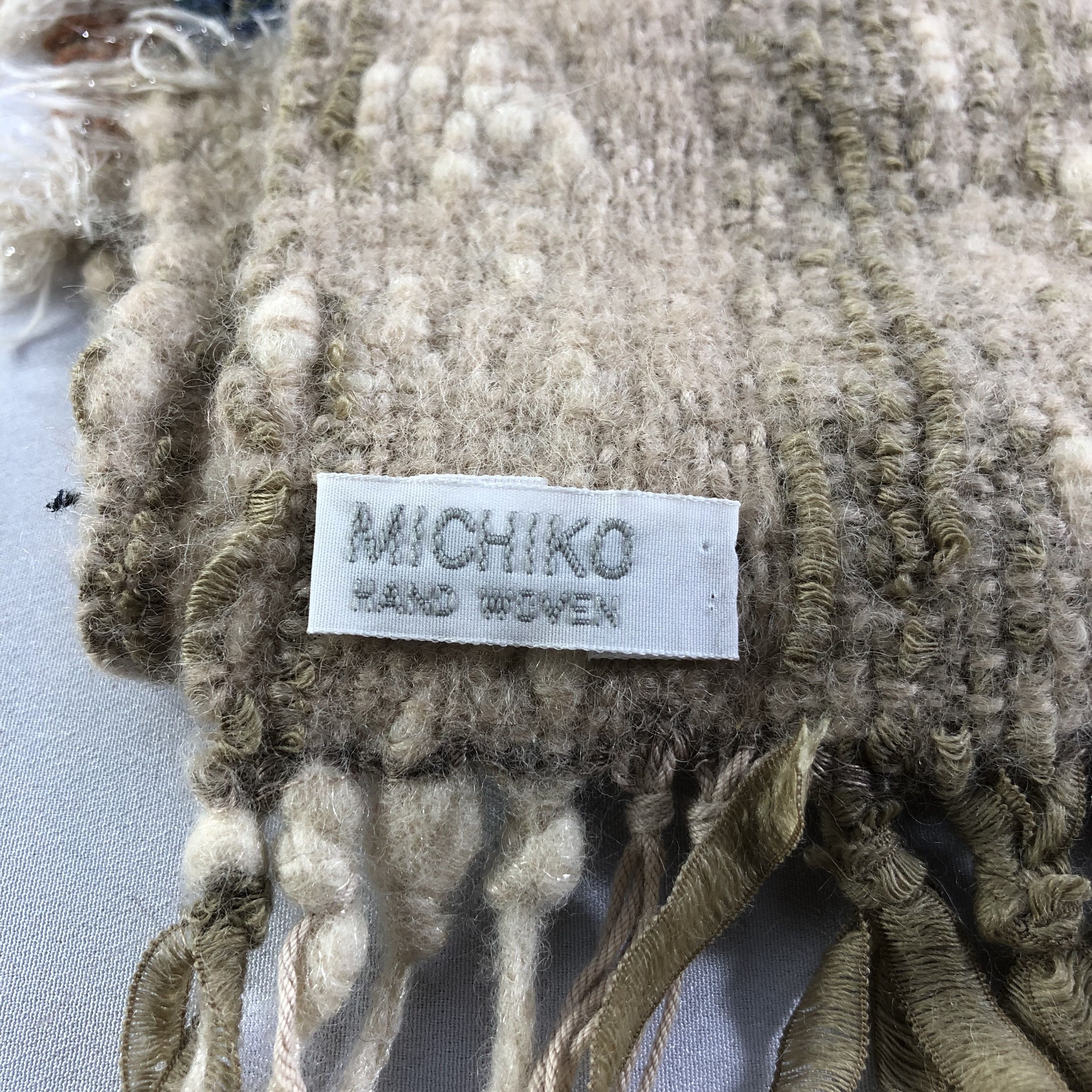 Michiko Koshino London Michiko Wool Scarf Muffler V1570 Size ONE SIZE - 4 Thumbnail
