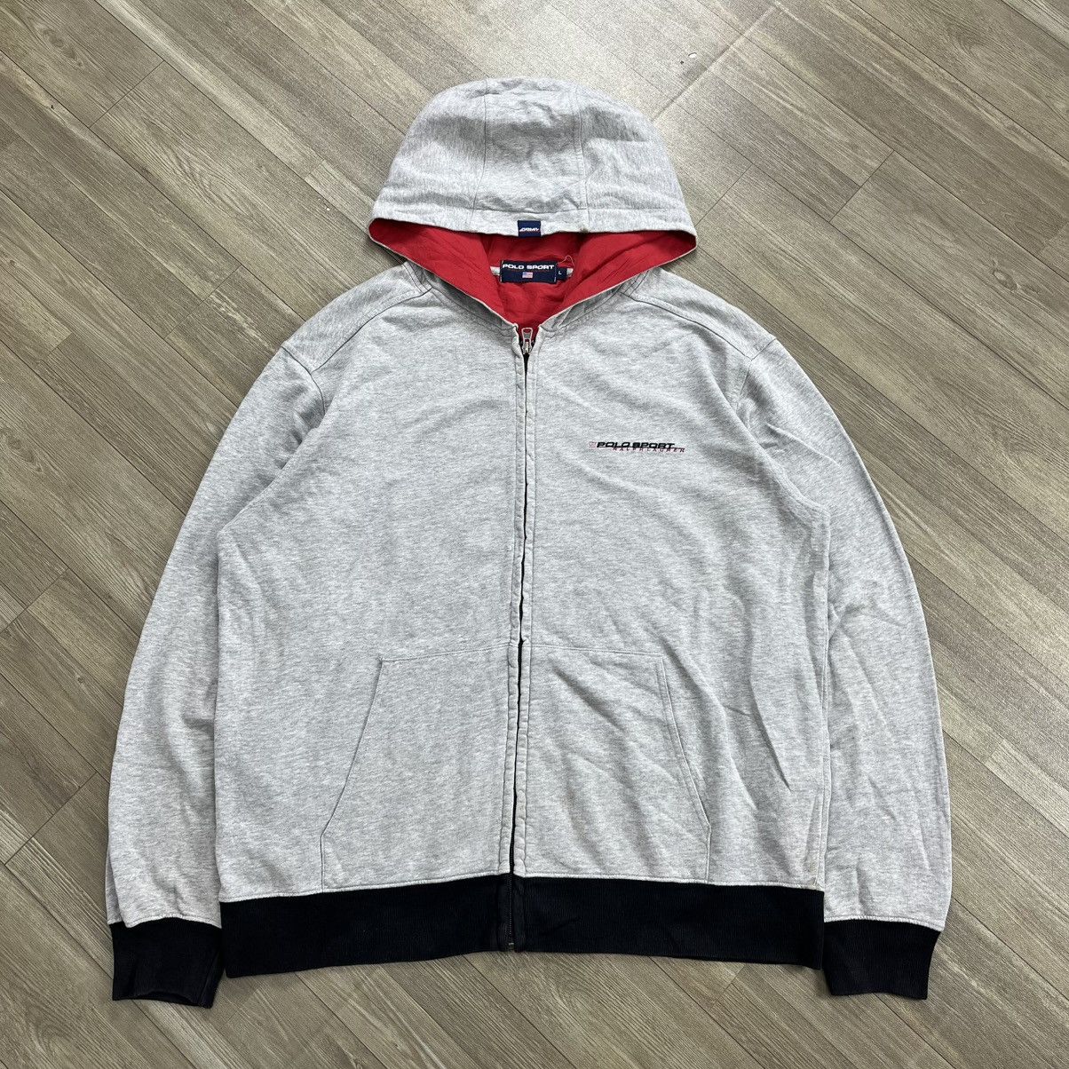 Polo Ralph Lauren 2000s Polo Sport Raplh Lauren - Small Logo Zip Hoodie Size US L / EU 52-54 / 3 - 1 Thumbnail