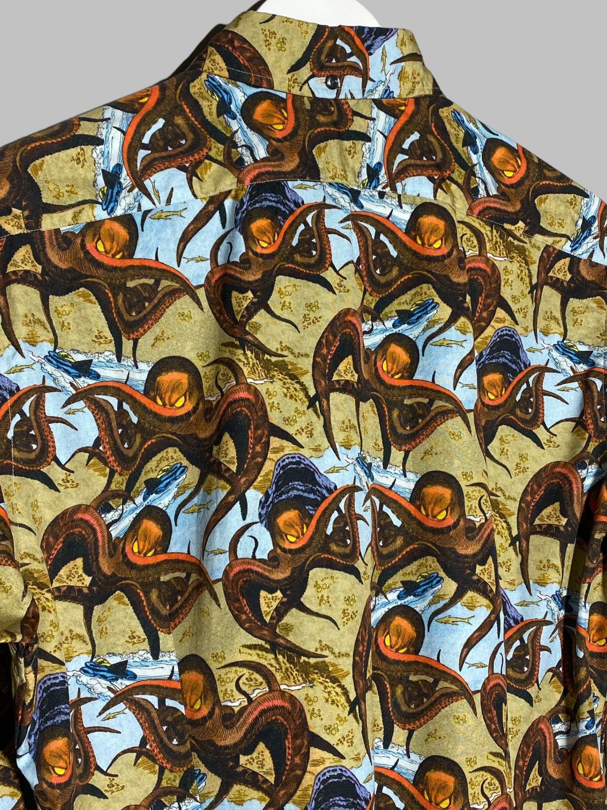Eton Eton All Over Print Luxury Shirt Octopus Animal Museum Vibes Size US L / EU 52-54 / 3 - 12 Thumbnail