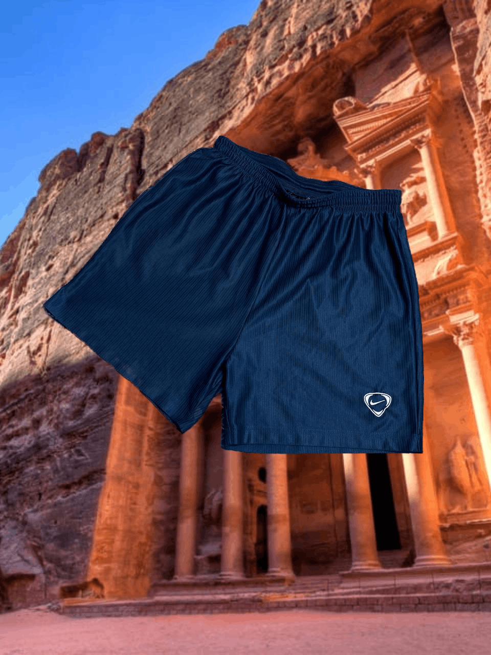 Nike blue shorts sportwear logo Y2K NIKE size S Vintage Size US 30 / EU 46 - 1 Thumbnail