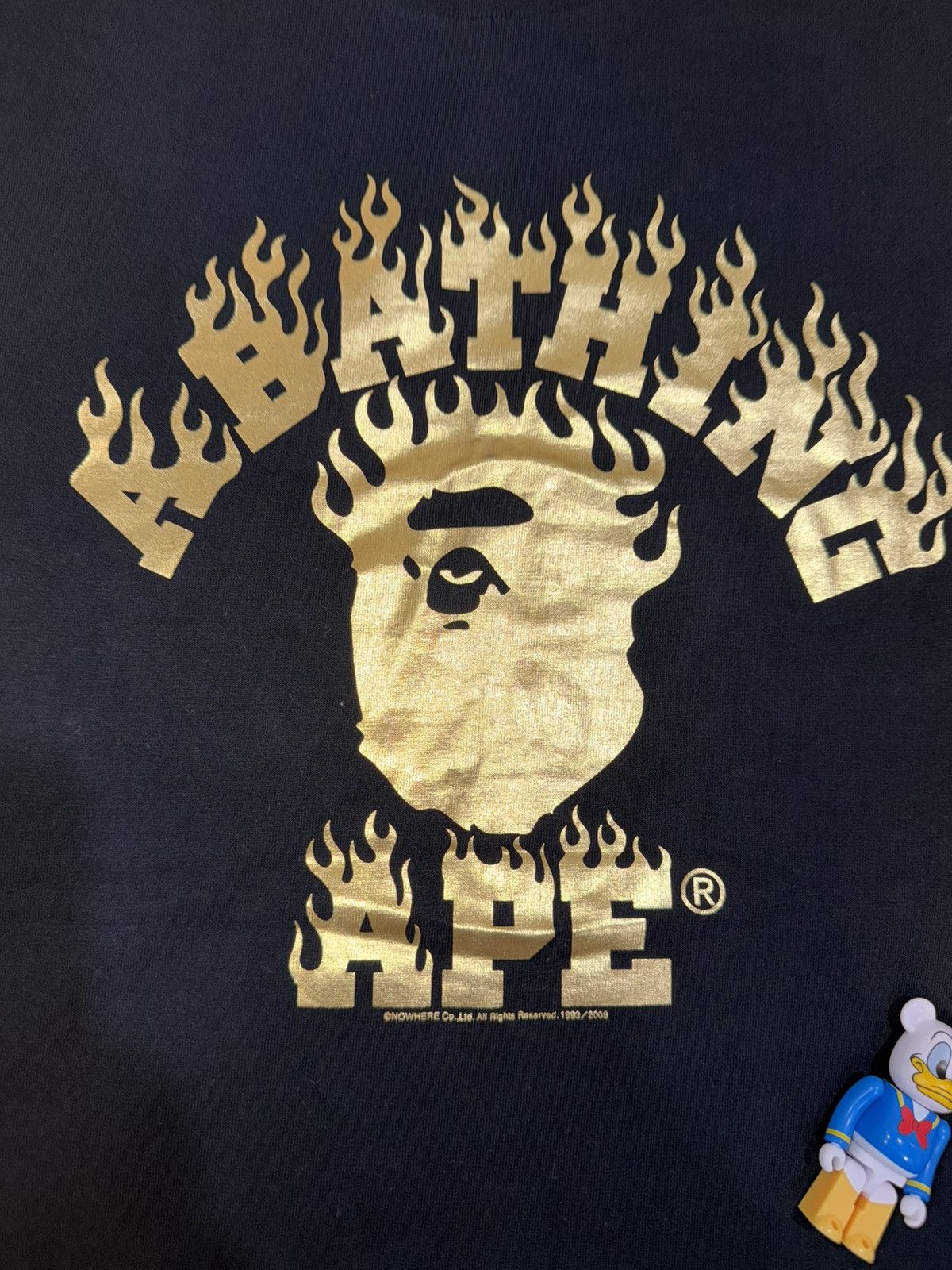 Bape Bape Flame Logo Tee Size US L / EU 52-54 / 3 - 2 Thumbnail