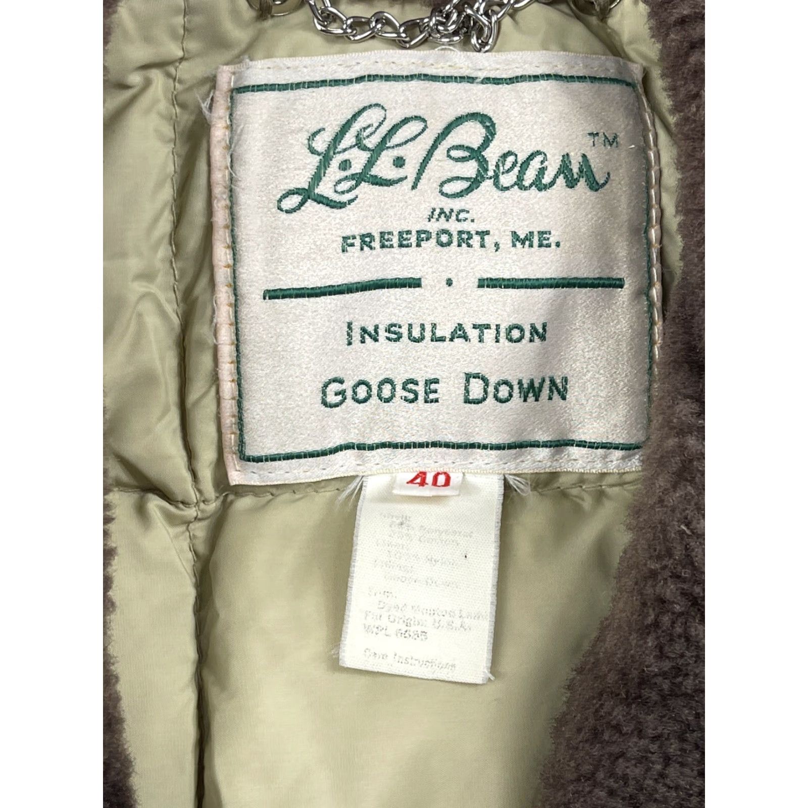 Vintage VINTAGE L.L. Bean Penobscot Down Parka Jacket L 40 Beige USA Ski Quilted Puffer Fur Collar Mens Size US L / EU 52-54 / 3 - 2 Thumbnail