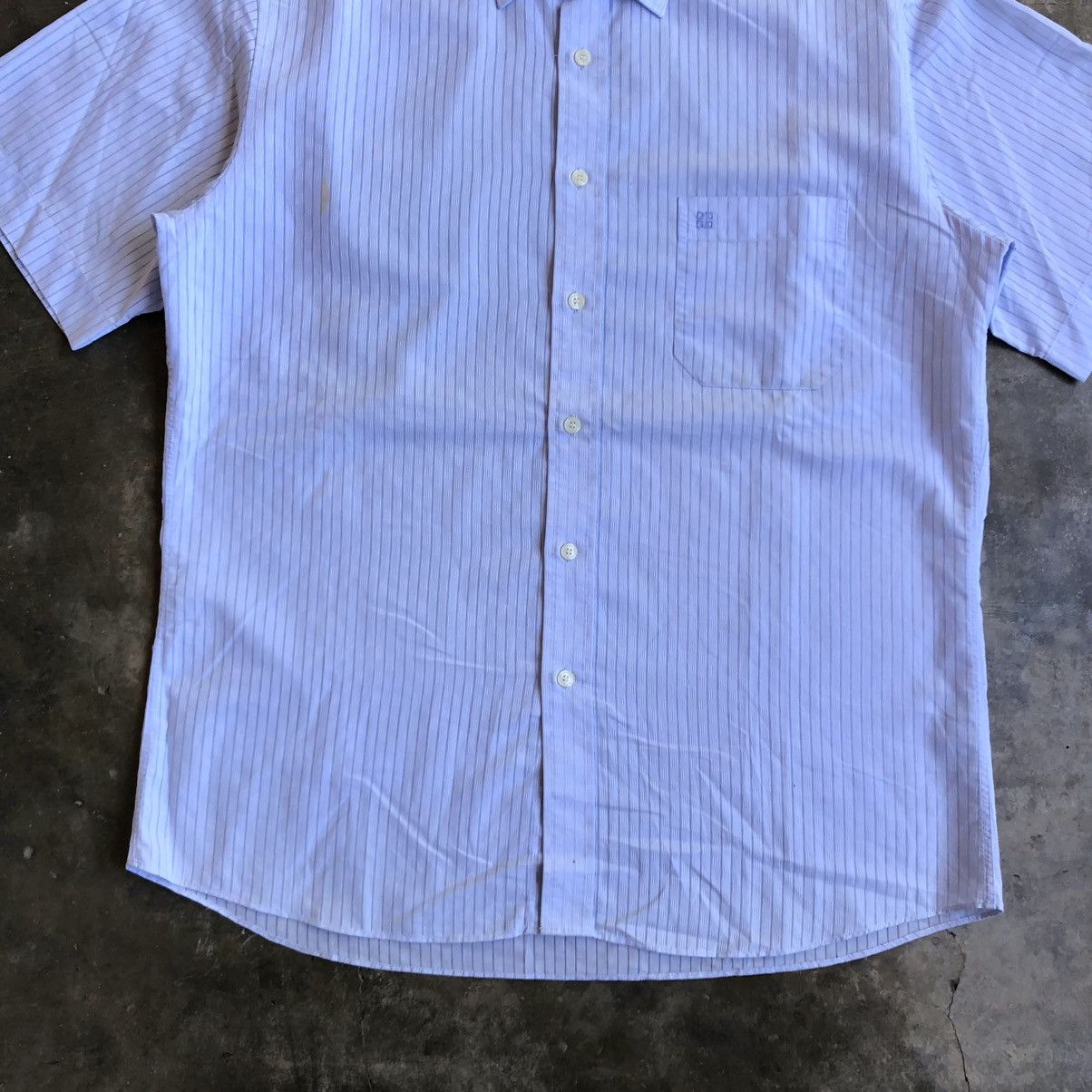 Givenchy 90s Vintage Givenchy Men Stripe Pocket Shirt Blue Luxury Size US XL / EU 56 / 4 - 7 Thumbnail