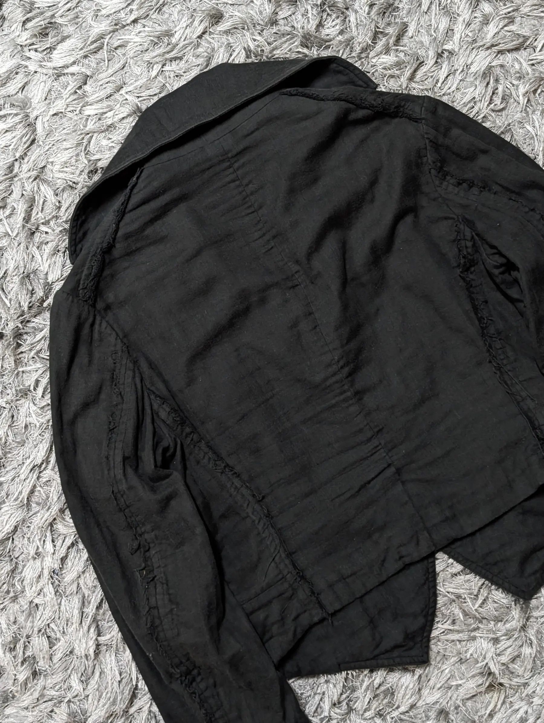 Y's × Yohji Yamamoto A/W 2012 Yohji Yamamoto Distressed Femme Cropped Rip Jacket Size S / US 4 / IT 40 - 6 Thumbnail