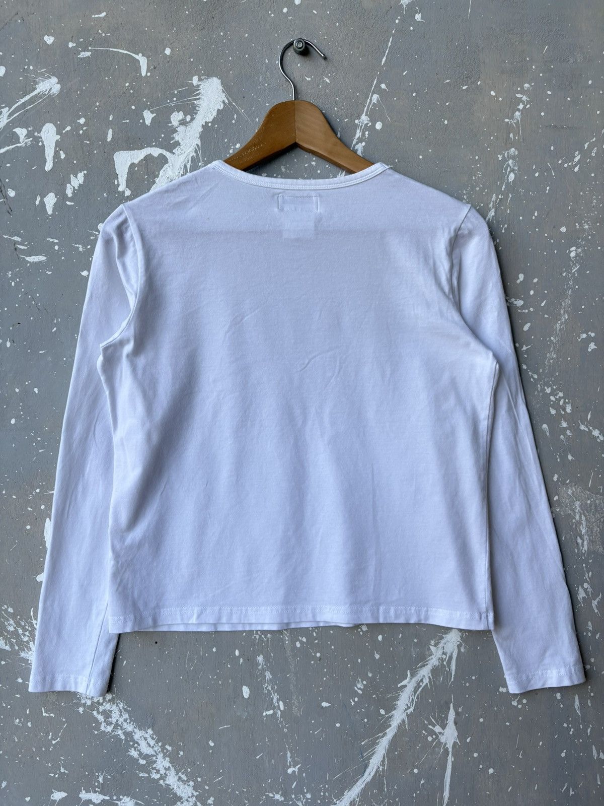 agnes b. Agnes B. Homme Signature Logo Long Sleeve Tee Size S / US 4 / IT 40 - 3 Thumbnail