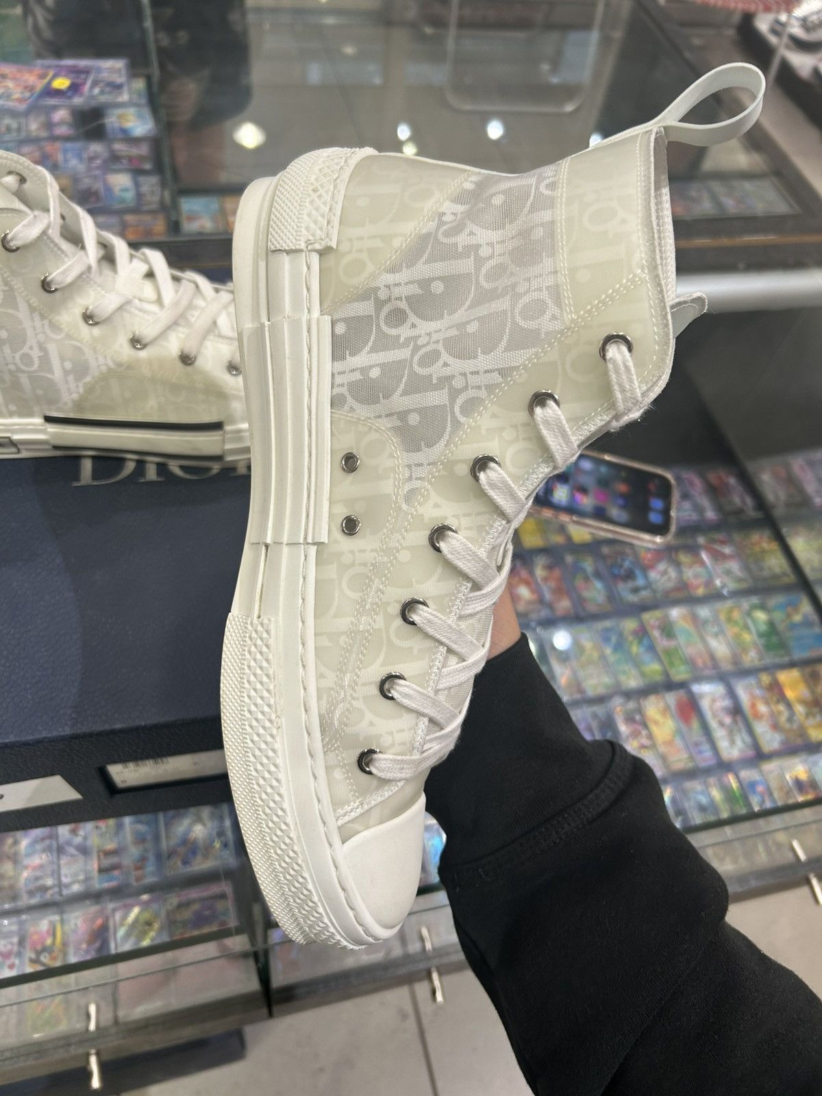 Dior Dior b23 High white oblique Size US 10 / EU 43 - 4 Thumbnail