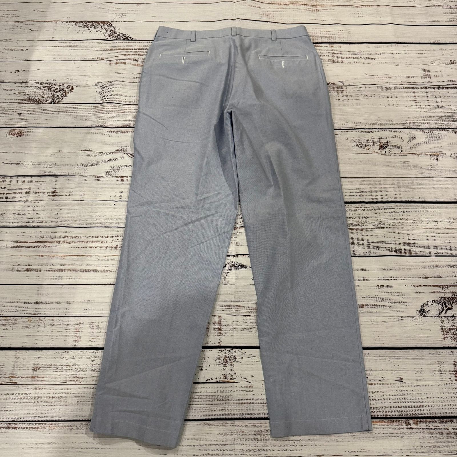 Brooks Brothers Brooks Brothers 346 Dress Pants Mens 36x32 Gray Flat Front Size US 36 / EU 52 - 4 Thumbnail