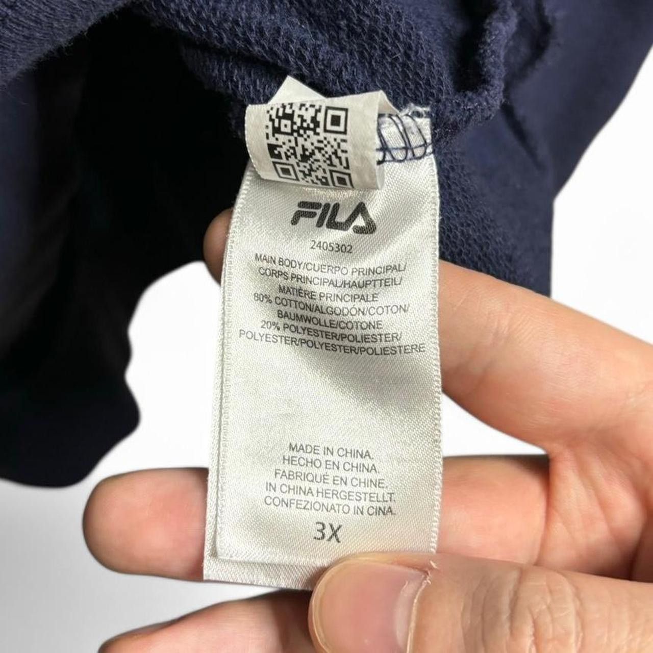 Fila Vintage Style Fila Navy Blue Sweatshirt - XXXL Size US XXL / EU 58 / 5 - 4 Thumbnail
