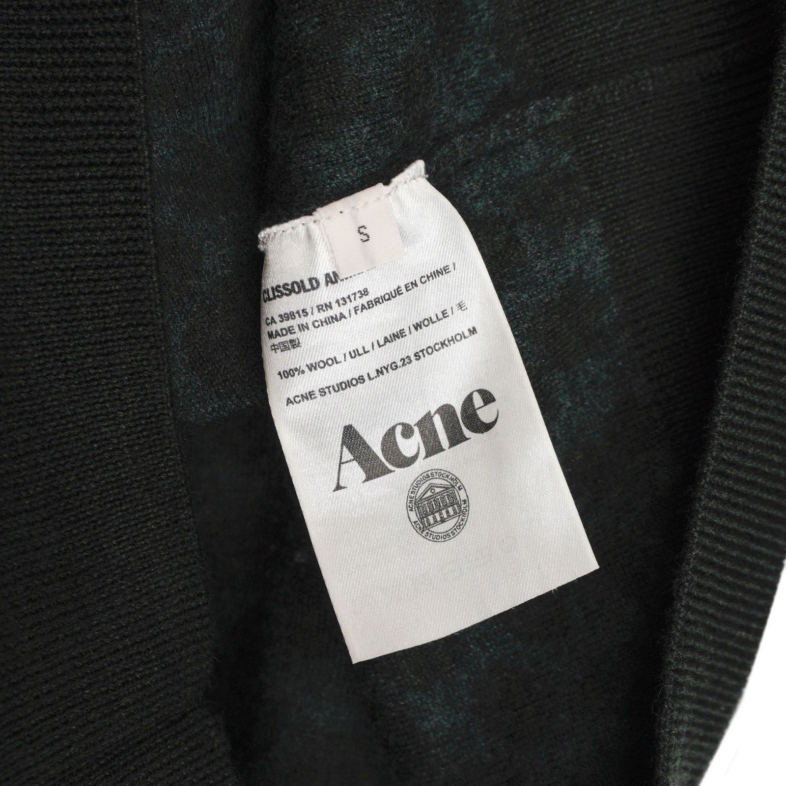 Acne Studios Acne Studios Clissold Printed Multicolor Lana Wool Sweater Size S / US 4 / IT 40 - 5 Thumbnail