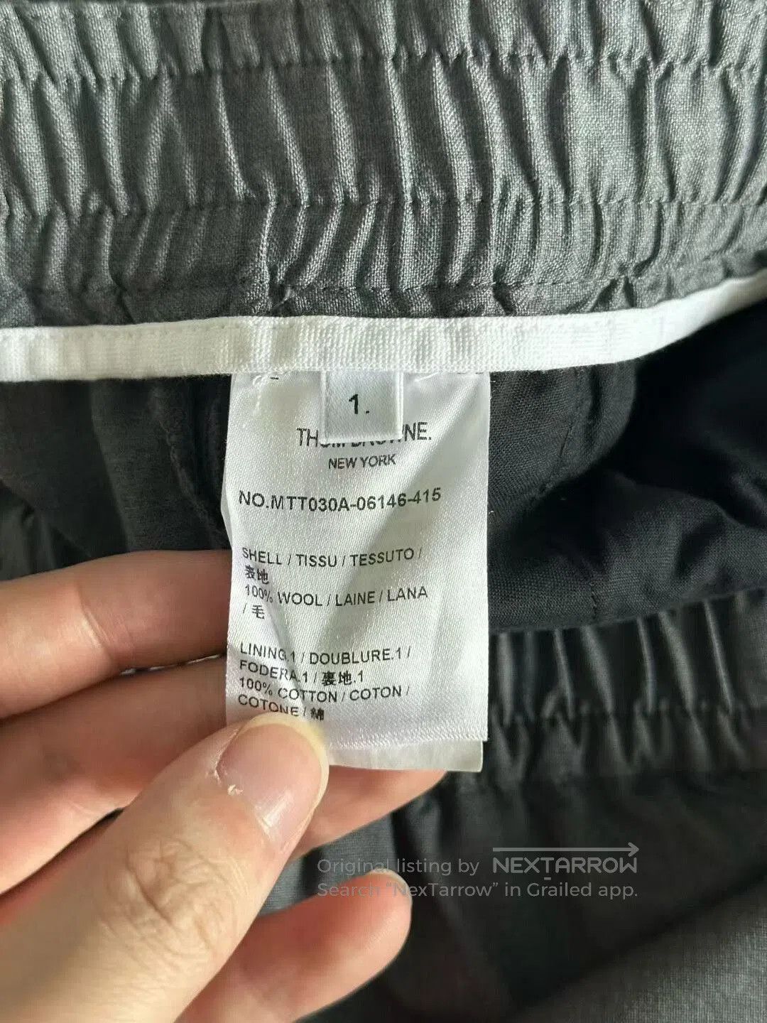 Thom Browne Thom Browne Gray Wool Casual Pants. Size US 36 / EU 52 - 4 Thumbnail