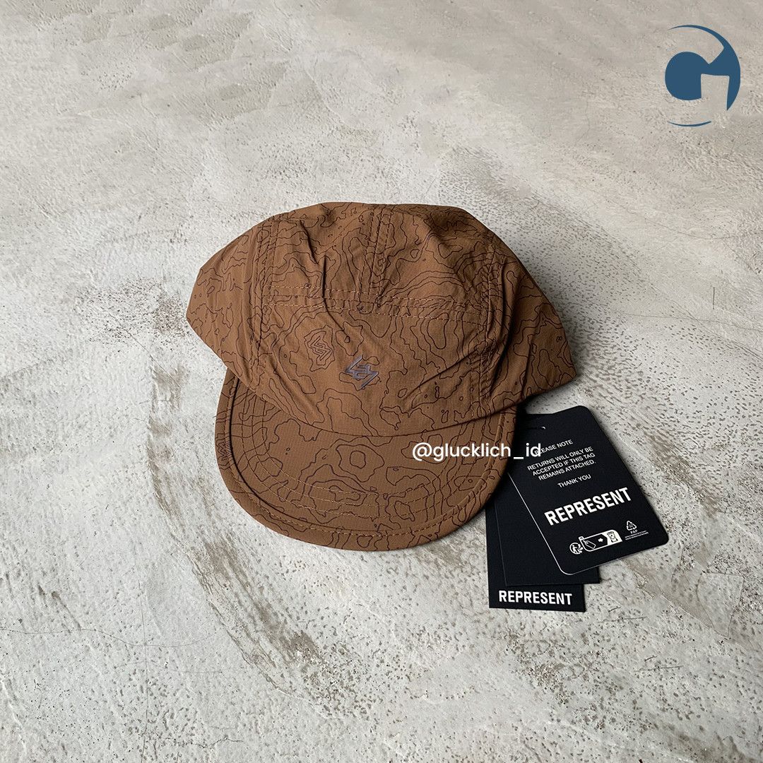 Other Represent 247, Contour Run Cap in Rust Size ONE SIZE - 2 Thumbnail