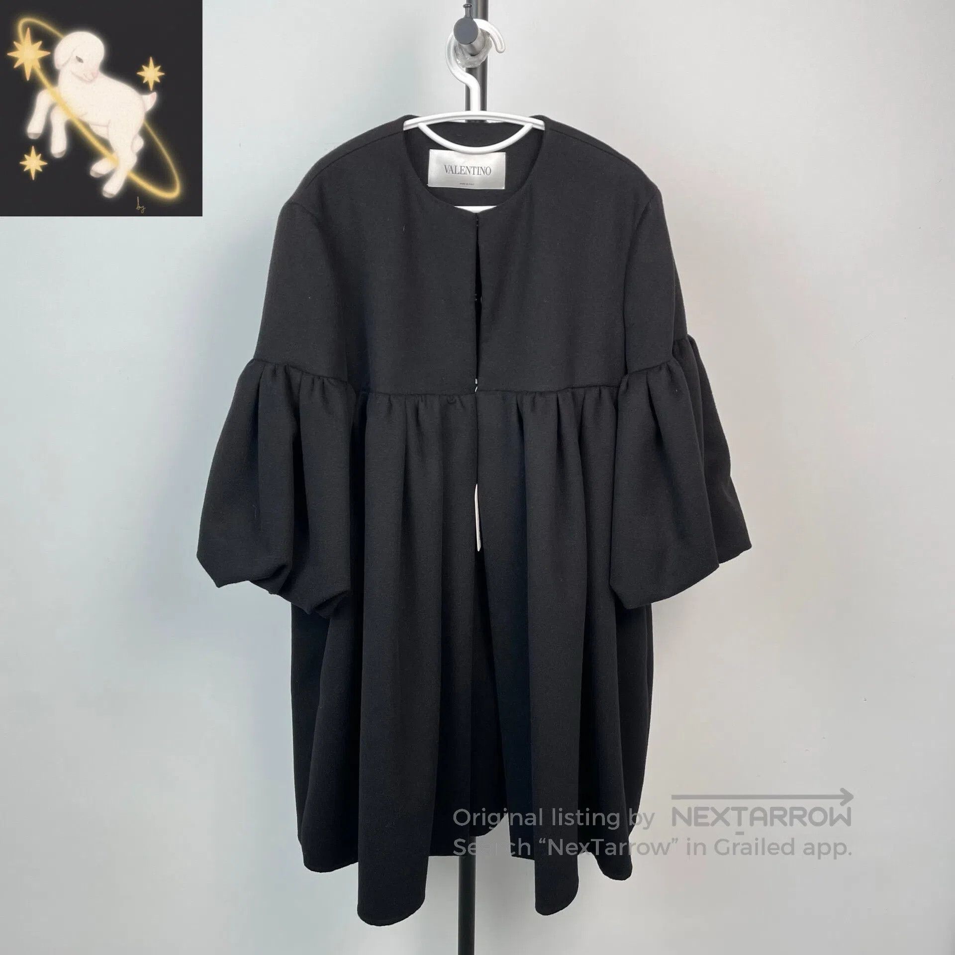 Valentino Valentino Black Doll-style Three-dimensional Puff Sleeve W Size M / US 6-8 / IT 42-44 - 1 Thumbnail