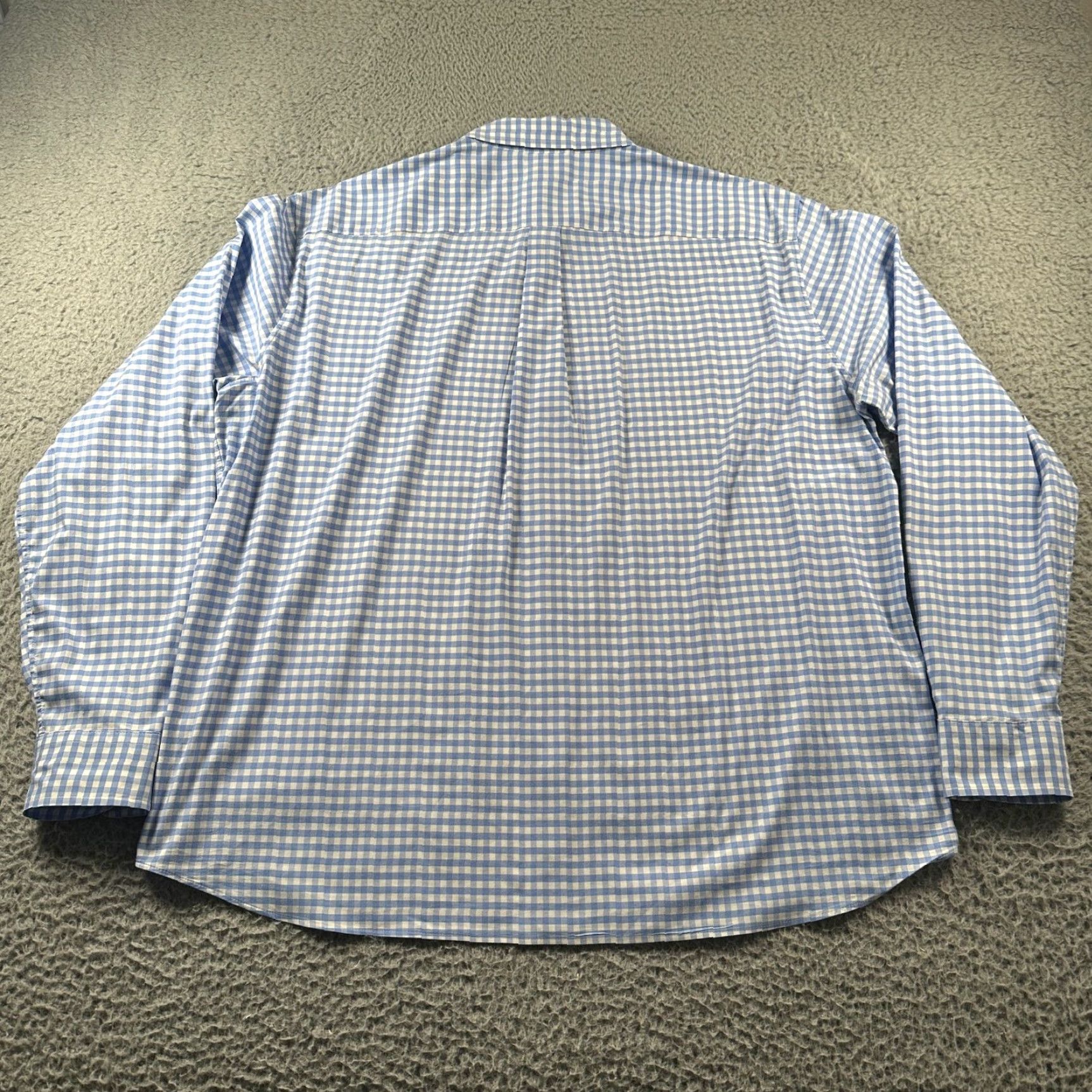 Vineyard Vines VINEYARD VINES Shirt Mens XL Blue White Gingham OTG Performance Button Down Shirt Size US XL / EU 56 / 4 - 4 Thumbnail