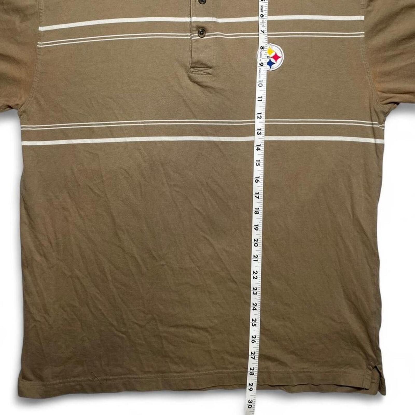 Other Pittsburgh Steelers Antigua Striped Polo Shirt Size Large Size US L / EU 52-54 / 3 - 8 Thumbnail