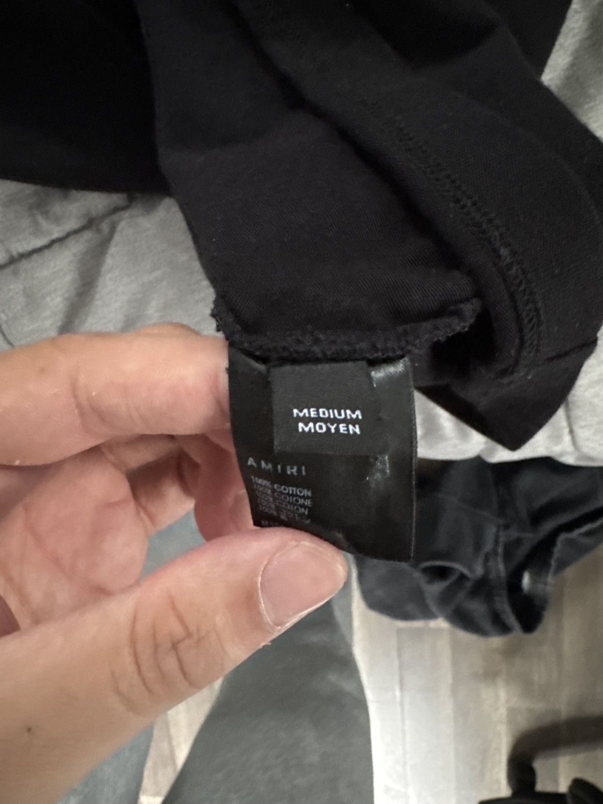Amiri Amiri black Logo T Size US L / EU 52-54 / 3 - 4 Thumbnail