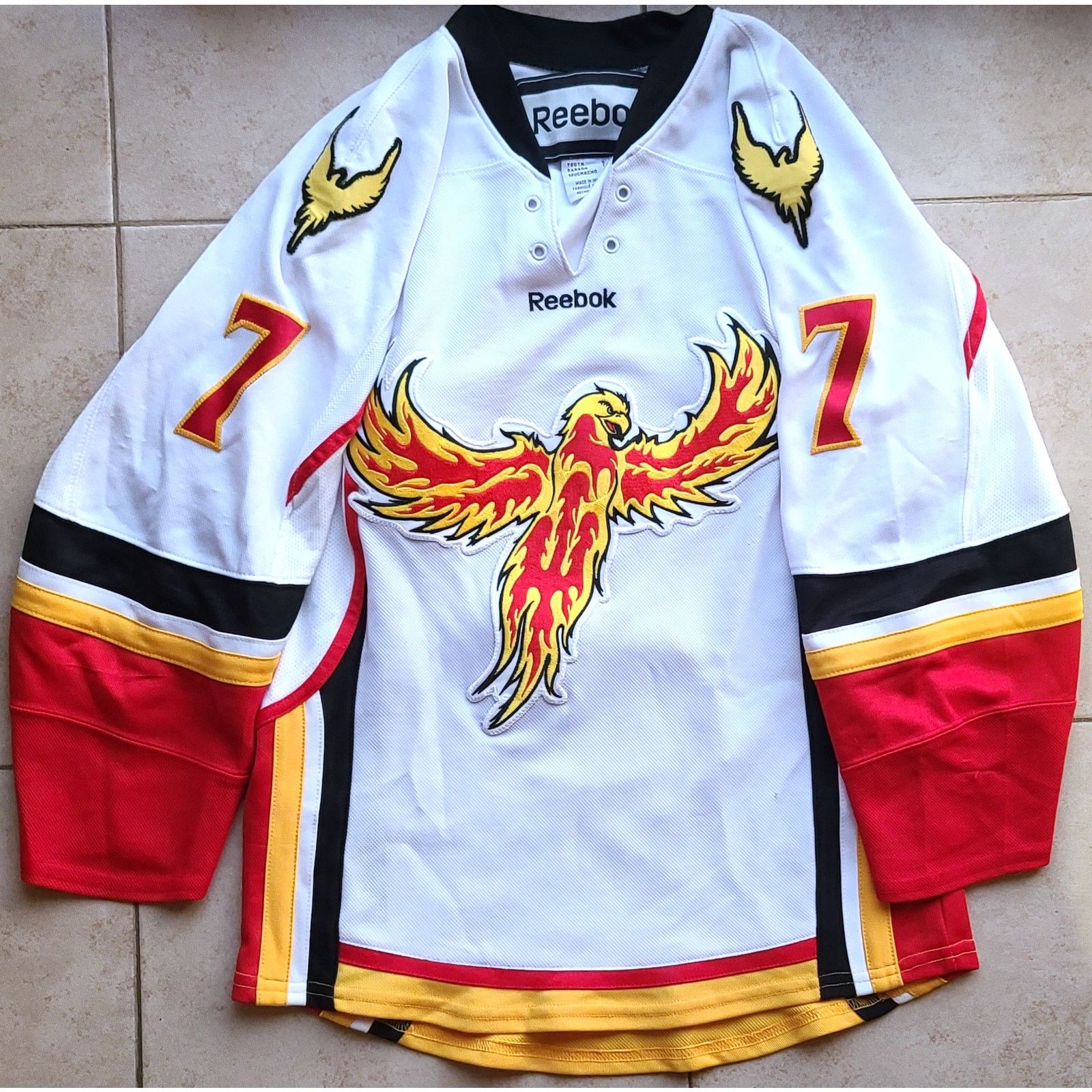 NHL × Reebok Atlanta Phoenix RBK jersey Yth S/M kids Duluth hockey vtg Size US XS / EU 42 / 0 - 3 Thumbnail