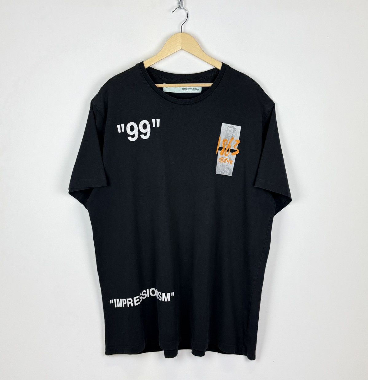 Off-White Off-White Impressionism Virgil Abloh Main Label 2013 T-shirt Size US L / EU 52-54 / 3 - 2 Thumbnail