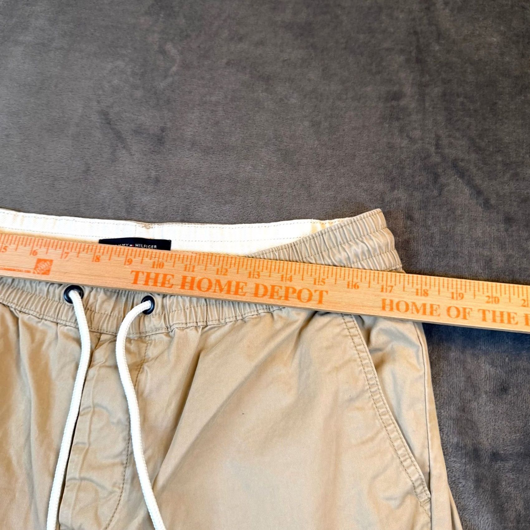 Tommy Hilfiger Tommy Hilfiger Jogger Pants Mens L Khaki Elastic Waist Drawstring 34x29" Cuffed Pockets Regular" Size US 34 / EU 50 - 5 Thumbnail