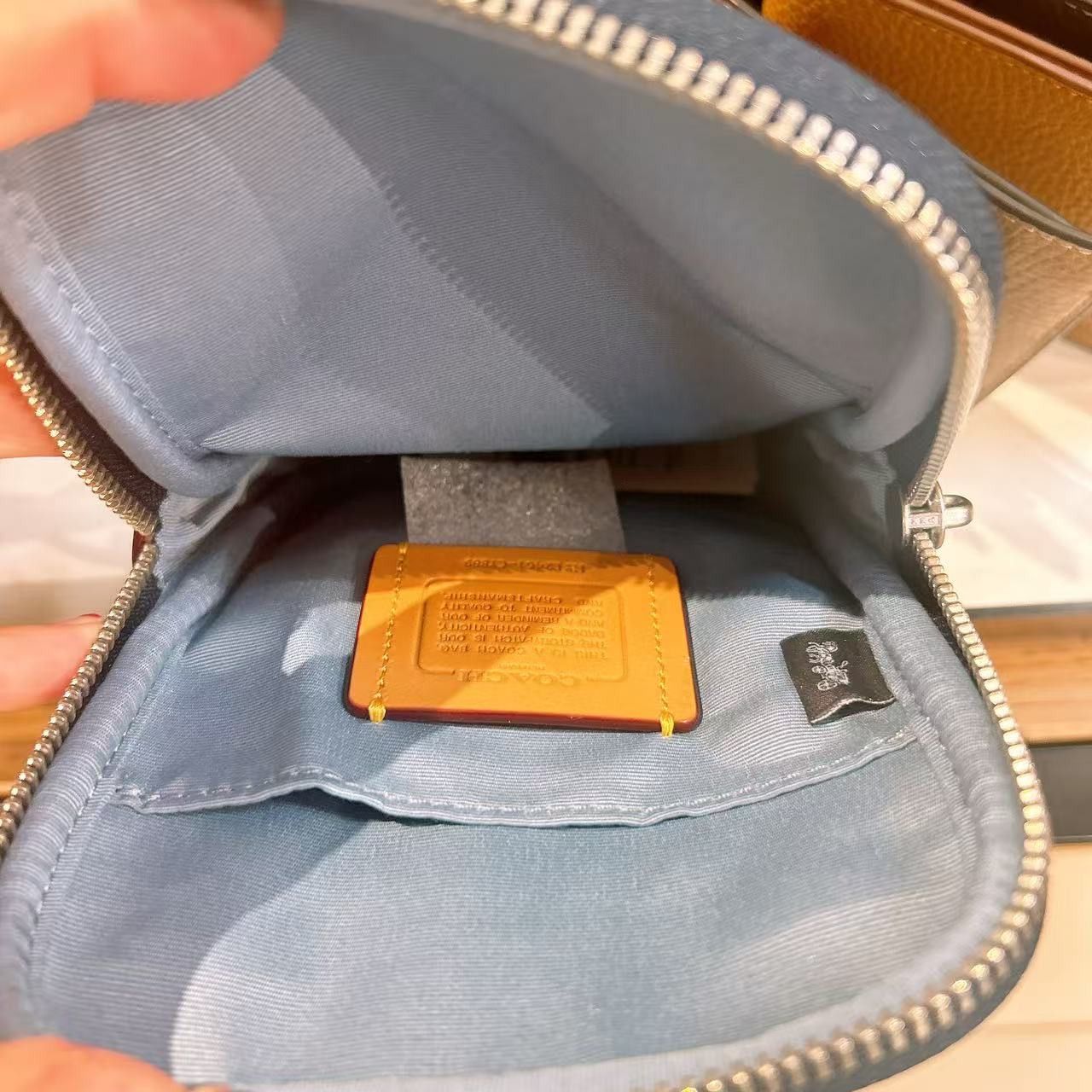 Coach Men’s Aden Crossbody Bag In Signature Denim CY889 Size ONE SIZE - 4 Thumbnail