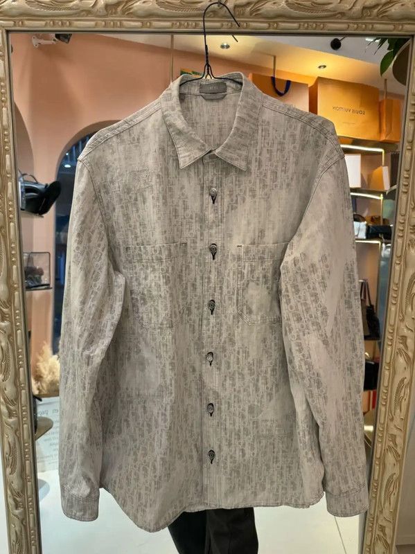 Dior Dior Men's Light Blue Denim Shirt 0089 Size US L / EU 52-54 / 3 - 1 Thumbnail