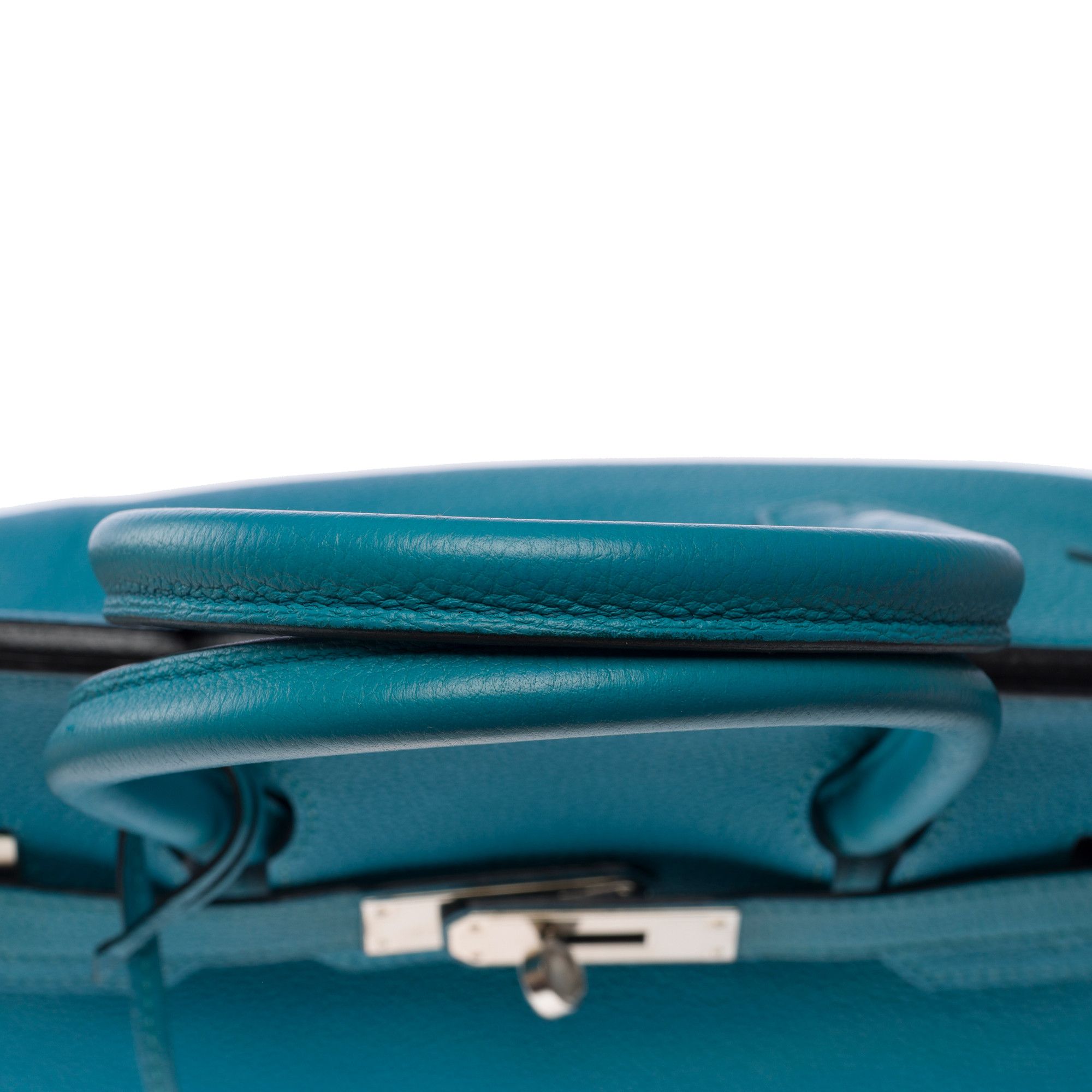 Hermes HERMES Birkin 30 in Blue Leather Size ONE SIZE - 10 Thumbnail