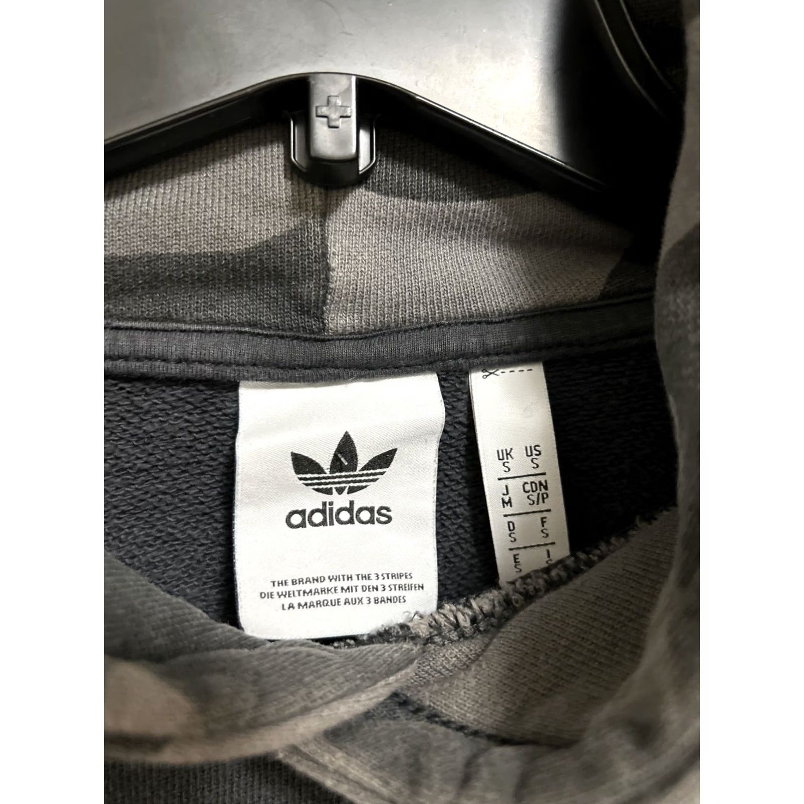 Adidas Adidas Originals Trefoil Hoodie Mens S Black Camouflage Pullover Sweatshirt Size US S / EU 44-46 / 1 - 4 Thumbnail