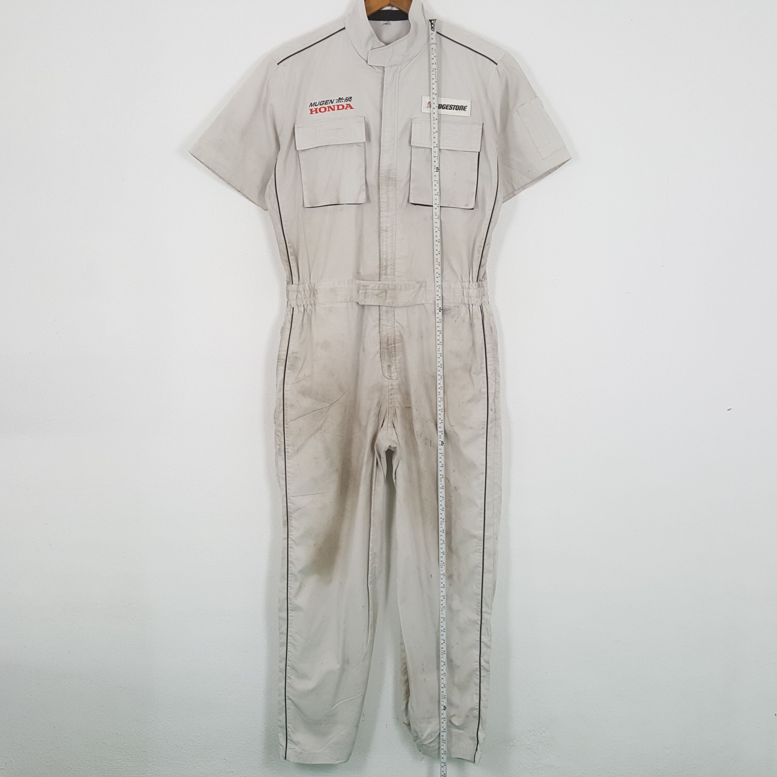 Honda × Vintage Vintage BRIGESTONE MUGEN HONDA Japan Racing Custom Coverall Size US L / EU 52-54 / 3 - 7 Thumbnail