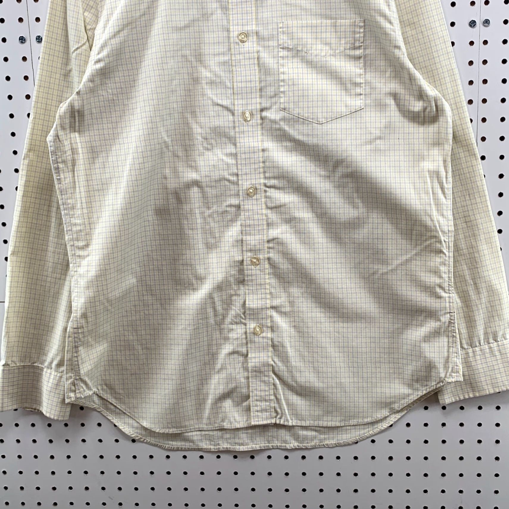 Banana Republic Banana Republic Shirt Mens Large Slim Fit Non Iron Tailored Button Yellow Plaid Button-Up Casual 90s Classic Size US L / EU 52-54 / 3 - 4 Thumbnail